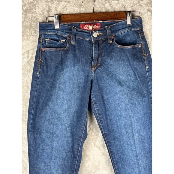 Lucky Brand Womens 27 Long Bootcut Jeans Y2K Americana Heritage Denim Flare - Picture 3 of 10
